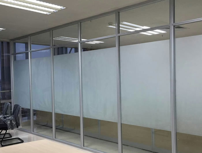 磨砂玻璃隔斷 磨砂玻璃隔斷